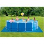 Intex | Metal Frame Pool Set with Filter Pump, Safety Ladder, Ground Cloth, Cover | Blue - 5